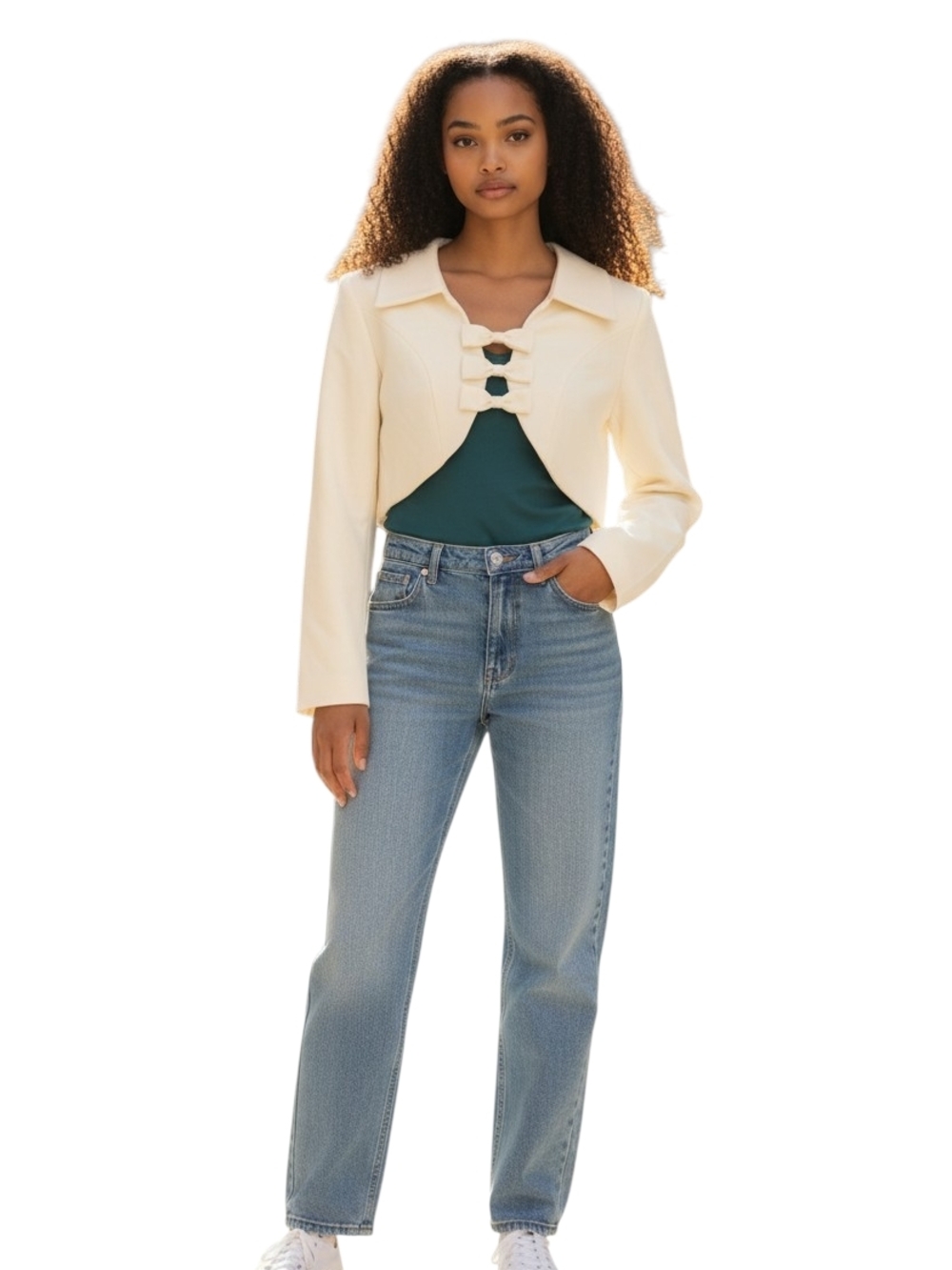 Classic Long Sleeve Crop Top